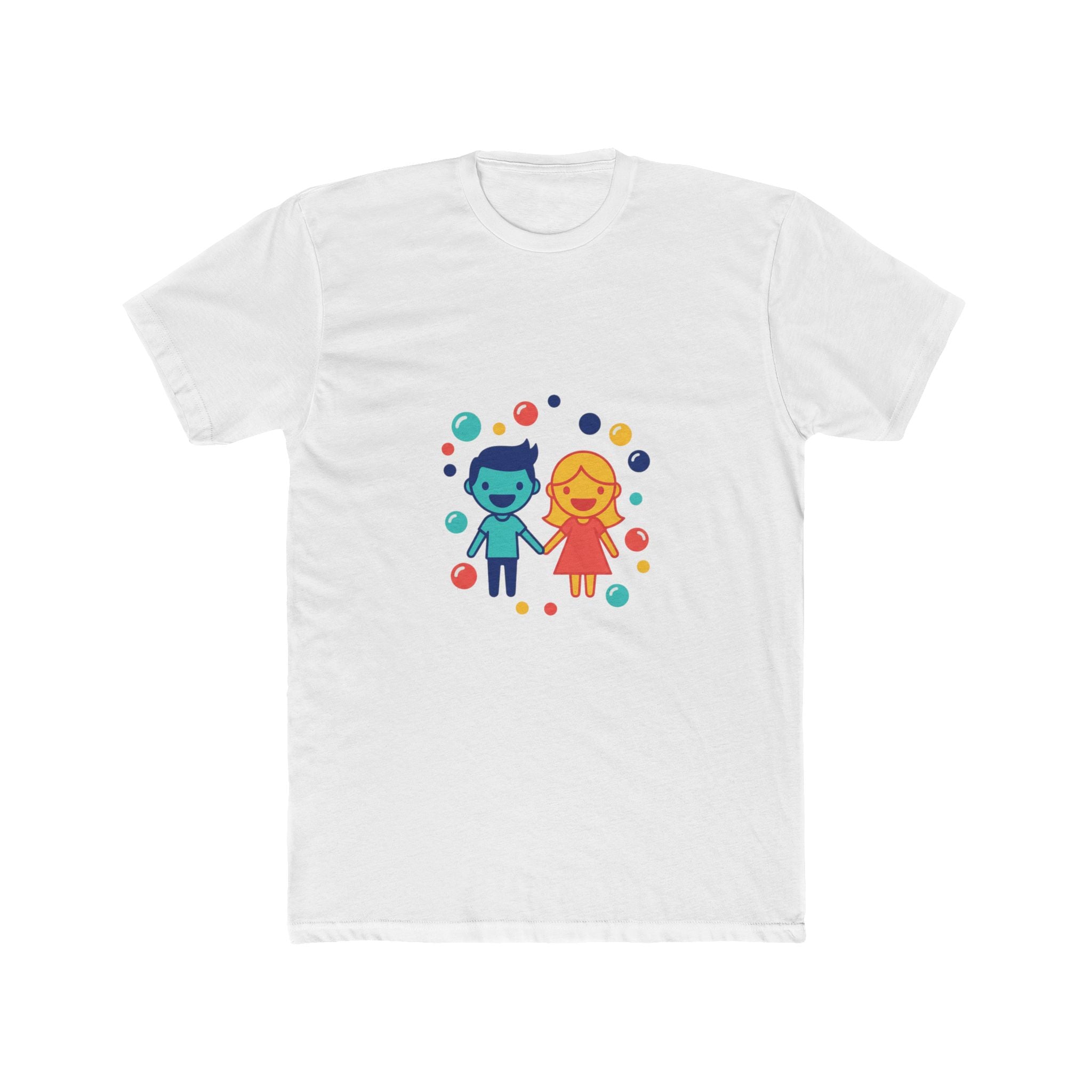 Couples bubble motif tee