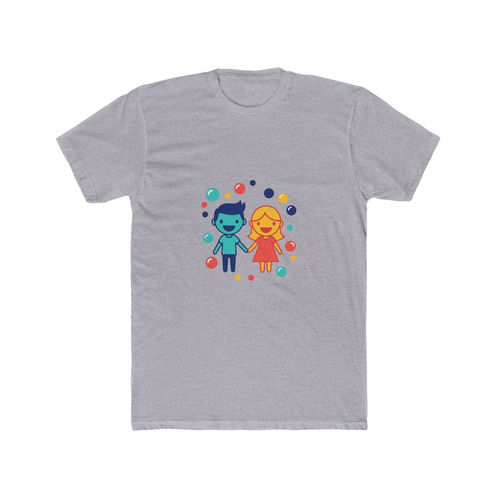 Couples bubble motif tee