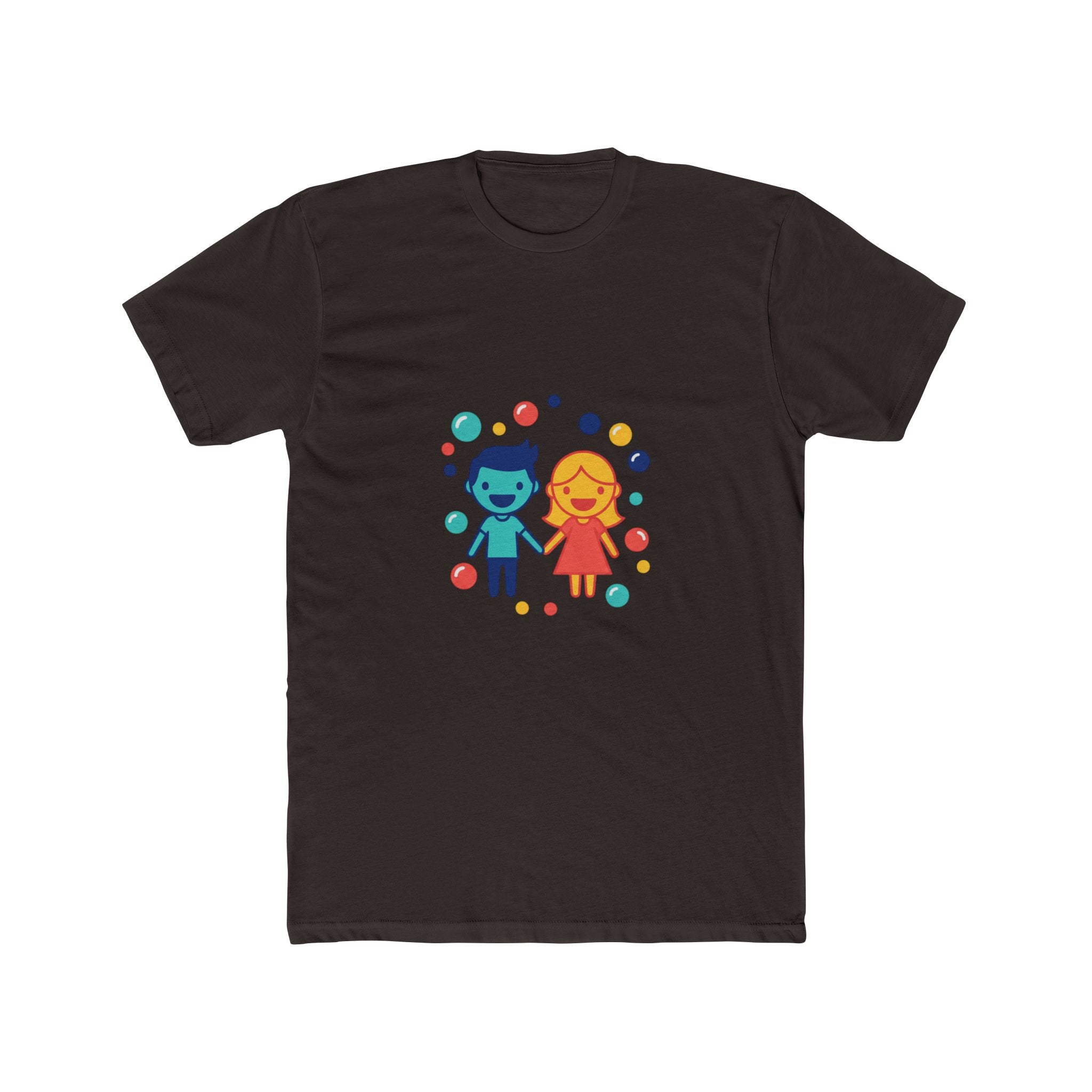 Couples bubble motif tee