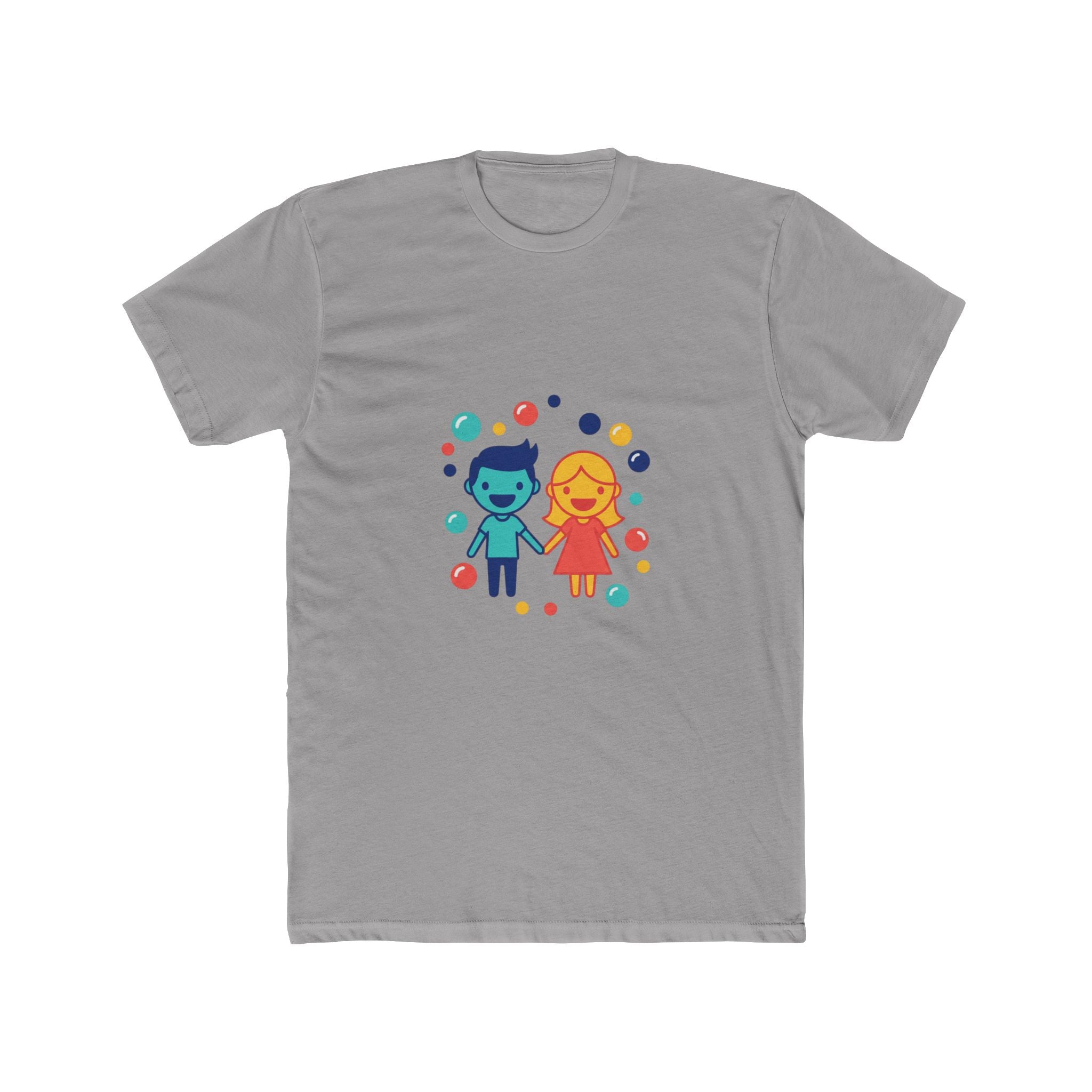 Couples bubble motif tee