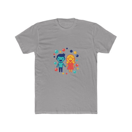 Couples bubble motif tee