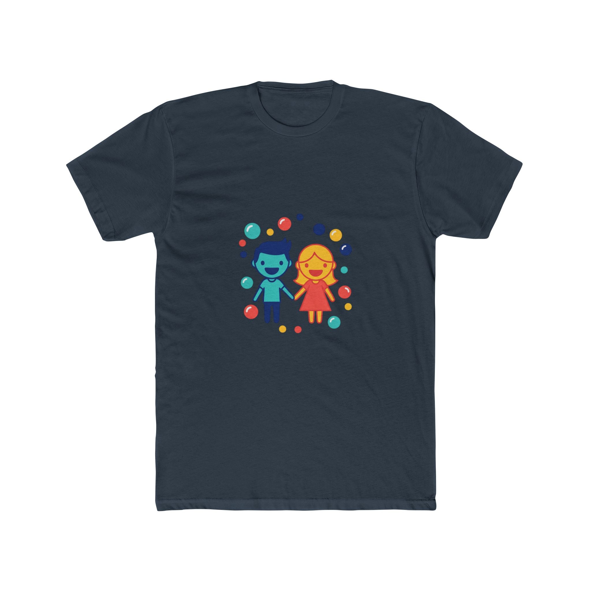 Couples bubble motif tee